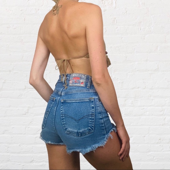 HANDMADE | Brown Crochet Mandala Beaded Tassels Cropped Hippie Halter Top - Picture 2 of 7